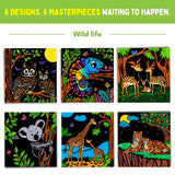 PepPlay Velvet Coloring Cards (Wild)