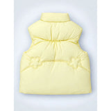 Yellow Teddy Puffer Sleeveless Winter Jacket for Kids