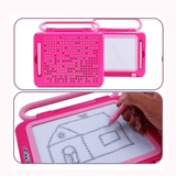 Scoo Fun (Pink) 2-in-1 Board Magical Slate and Magnetic Board Writing & Magnetic Play