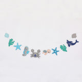 Blue Under Water Animal Felt Garland