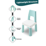 OPlus Learning Chair for Kids - Pastel Blue and White