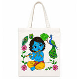 DIY Colouring Lord Krishna Tote Bag