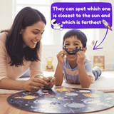 Kids Solar System Puzzle 42 Pcs - Glow in The Dark