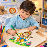 DIY Colouring Lord Hanuman Tote Bag