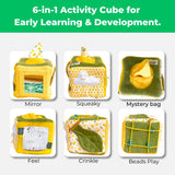 Activity Cube for Toddlers (Tropical)