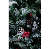 Swen 4 feet NorthLight Flocked Christmas Tree Pinecones and Cherries