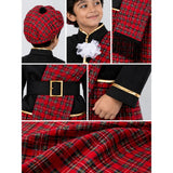 Traditional Scottish Citizen, Kids Halloween Costume Fancy Dress Up