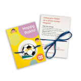 Personalized Name Rakhi for Kids - Football Goals