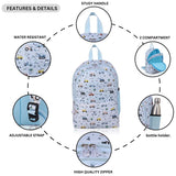 Printed Backpack - Vehicles