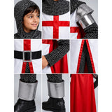 Medieval Crusader Knight Boys, Kids Halloween Costume Fancy Dress Up