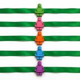 Lego Men Handmade Crayon Rakhi Set of 5 - Reusable Raksha Bandhan Rakhi for Kids