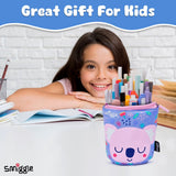 Smiggle Animalia Collection Pencil Pouch Stand Lilac