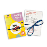 Personalized Name Rakhi for Kids - Kids Racing Car