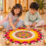 Make your own wooden Festive Rangoli