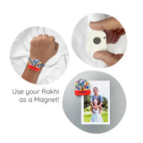 Personalized Name Rakhi for Kids - Paw Party