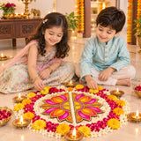 Make your own wooden Festive Lotus Rangoli