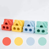 4 in 1 Shape Sorter Puzzle Block Wooden Educational Shape Sorting Puzzle Toy