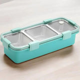 3 Compartment Meal Time Bento Lunch Box - Sports Equipment