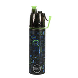 Swen Insulated Stainless Steel Tech Theme Mist Bottle Black