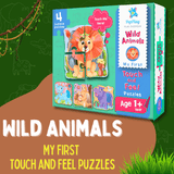 My First Touch & Feel Puzzles - Wild Animals