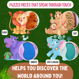 My First Touch & Feel Puzzles - Wild Animals