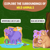 My First Touch & Feel Puzzles - Wild Animals