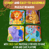My First Touch & Feel Puzzles - Wild Animals
