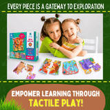 My First Touch & Feel Puzzles - Wild Animals