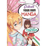 Colour Your Own Manga Book 3 with Manga Colouring Poster for Kids Age 4+