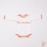 Orange Love Bodysuits (Full Sleeves)- Set Of 2