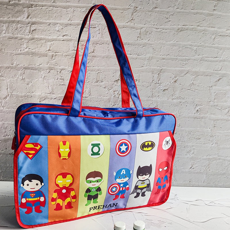 Mike Bags Junior Backpack Super Hero Theme Blue Height 18 Inches Online in  India, Buy at Best Price from Firstcry.com - 14588610