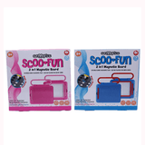 Scoo Fun (Pink) 2-in-1 Board Magical Slate and Magnetic Board Writing & Magnetic Play