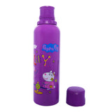 Youp Stainless Steel Purple Color Peppa Pig Kids Water Bottle Oscar - 750 ml