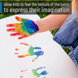 Little Fingers Flouro Rainbow Finger Paint Tubes (Set Of 6)