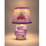 Purple Princess ceramic Castle side Bed Table Lamp, Kids Room Decor