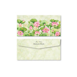 Money Envelope (Adult) - Green Marble Lotus
