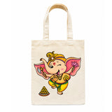 DIY Colouring Dancing Ganesha Tote Bag