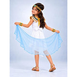 White & Gold Nile Girl, Kids Halloween Costume Fancy Dress Up