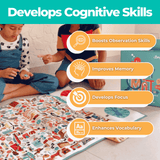 Berrybee I Spy Mat–Detective & Educational Game for Kids 6-10