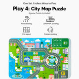 Wooden City Building Blocks Set (115 Pieces)