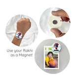 Personalized Name Rakhi for Kids - Captain America