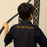Little Bling Bee Embellished Shirt - Black