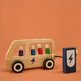 Wooden Double Decker Bus EV