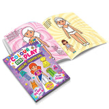 Colour Cut Play : Dress Me Fashion Girls- A Creative Sticker Activity Book for Kids Ages 4–8