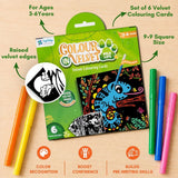 PepPlay Velvet Coloring Cards (Wild)