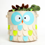 Owl round basket