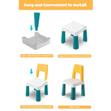 OPlus Learning Chair for Kids - Yellow, White and Blue