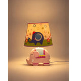 Pink ceramic Elephant side Bed Table Lamp, Kids Room Decor