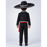 Black & Red Mexican Mariachi Boys, Kids Halloween Costume Fancy Dress Up