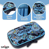 Smiggle Away Hardtop Stationery Kit for Kids Blue